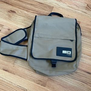 CAT one shoulder canvas backpack